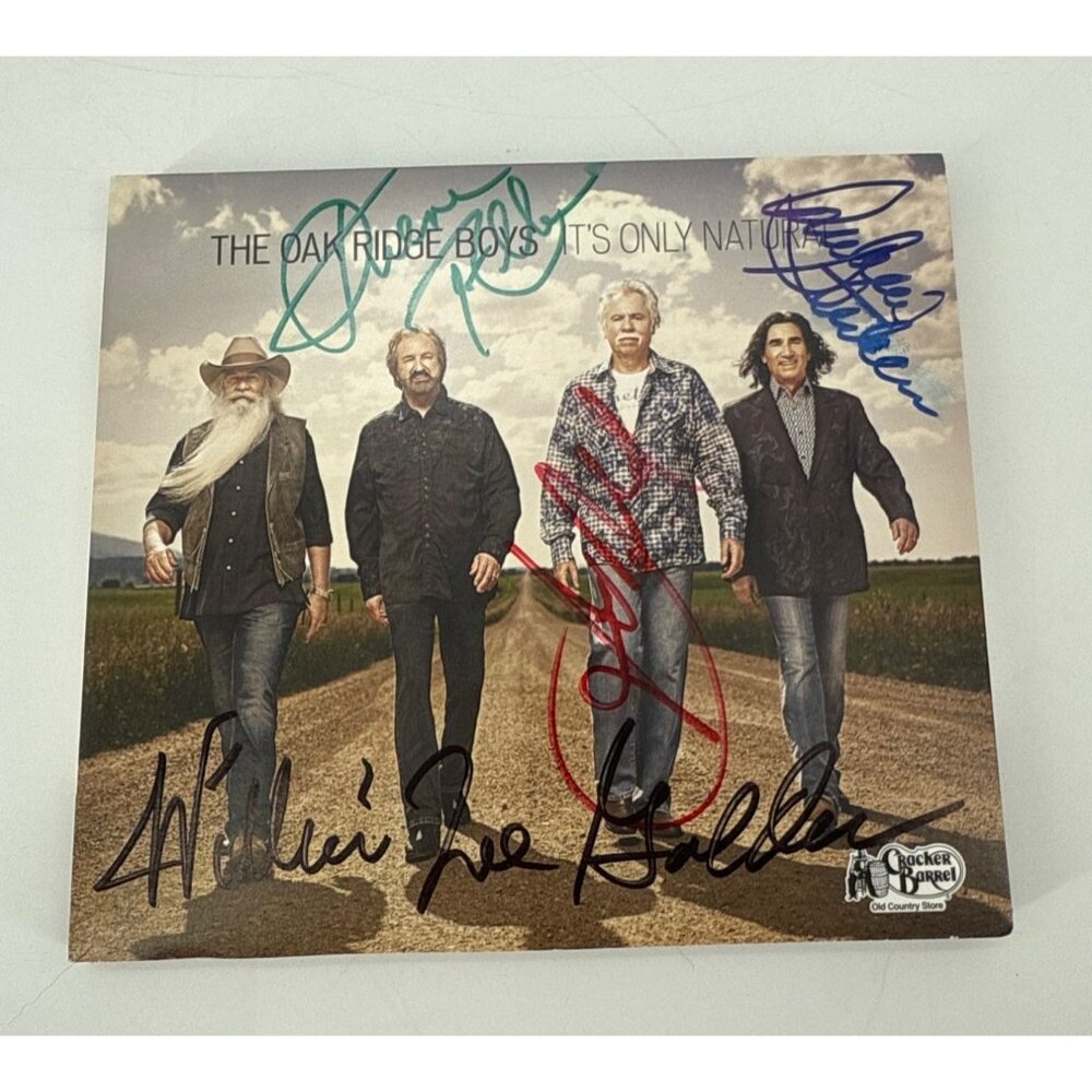 Oak Ridge Boys Signed CD Cover Its Only Natural Country Gospel